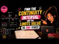 Determine the Continuity of the Function and Evaluate the Limit Step-by-Step Calculus 1