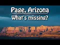 Page Arizona What s missing a city with a lot to offer but