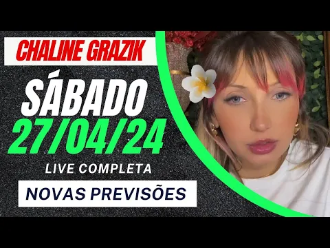 Download MP3 Vidente CHALINE GRAZIK 27/04/24 LIVE Completa | Novas Previsões #chalinegrazik #previsões #live