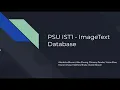 PSU IST1 - ImageText Database