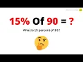 What is 15 percent of 90 - QnA Explained
