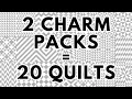 Half Square Triangle Quilt Layouts HST Quilt Free Charm Pack Quilt Pattern Easy Quilt Pattern