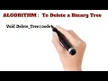 Geeksforgeeks Delete a Binary Tree in 1 Minute Algorithm