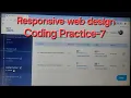 Coding Practice-7 Responsive Web Design CCBP NXTWAVE HTML CSS BOOTSTRAP