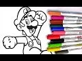 Luigi Coloring Pages Nintendo Mario bros painting