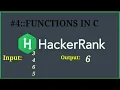Functions in c hackerrank solution Greater than four number in c Hackerrank