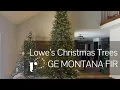 Lowe s GE Montana Fir Christmas Tree Review Full Setup Look