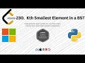 Master LeetCode 230 Kth Smallest Element in a BST DSA Interview Questions Trees Hack Code