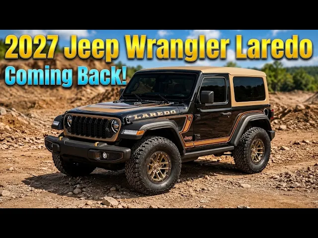 2027 Jeep Wrangler Laredo: Retro Tan Soft-Top, 35-Inch Tires, and Premium Western Luxury Revealed