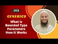 How to Restrict Generic Type Parameters Bounded Type Parameters Extends Keyword Java
