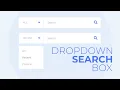 How to Create the Dropdown Search Box Using HTML CSS and Jquery CSS Search Box