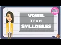 Syllabication with Vowel Teams Words Reading and Writing For Kids