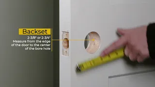 How to Measure Door Backset Thickness