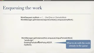 Android Work Manager Constraints