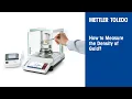 How to Measure the Density of Gold