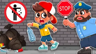Don't Litter & Learn Traffic Light Rules! 🗑️🚦 Kids Safety Songs | Comy Zomy