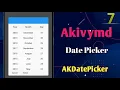 0 7 Date Picker in Python Android App Akivymd AKDatePicker