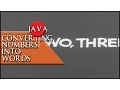 JAVA Converting numbers into words