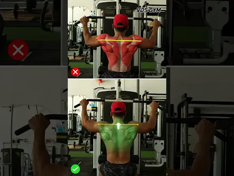 Fix Your Back Workout Mistakes NOW 🚫 Perfect Lat Pulldown & Cable Row Form #backworkout #lats