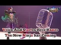 Suara \u0026 Kata-kata Hero Hanzo Mobile Legend Lengkap Dengan Artinya