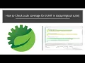 How to check code coverage in springtoolsuite