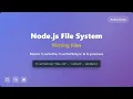 Node js File System Writing Files for Beginners