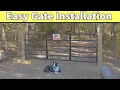Gate Installation How to Install a Gate Correct no Concrete