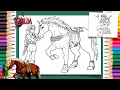 Coloring Link Navi Epona - Zelda Coloring Pages Labolina Coloring TV