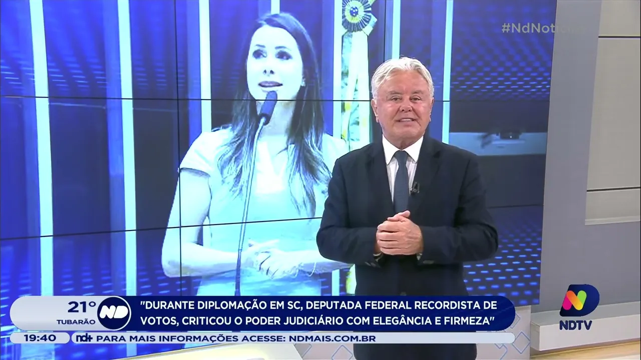 Paulo Alceu comenta crítica da Deputada Federal, recordista de votos, durante a diplomação em SC