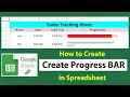 How to Create Progress Bar in Google Spread Sheet Add Progress Bar in Google Sheet