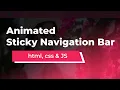 Sticky Navigation Bar On Scroll Using Vanilla Javascript Fixed Navbar on Scroll