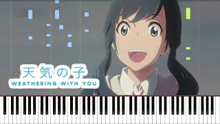 Download We'll Be Alright - Weathering With You Piano Cover | Sheet Music | 大丈夫, 天気の子 ED MP3