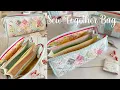 Sew Together Bag Tutorial Multi-Zipper Pouch