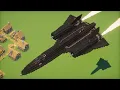 Ik heb een werkende SR-71 Blackbird Jet gebouwd in Create Mod