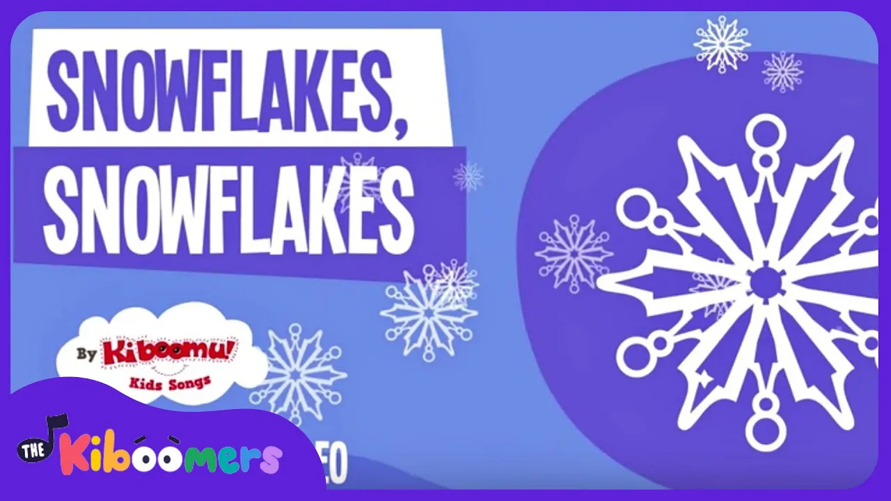 Snowflakes Snowflakes Lyric Video -The Kiboomers Preschool Songs & Nursery Rhymes for Winter