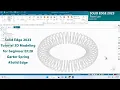 Solid Edge 2023 Tutorial - 3D Modeling for beginner EP 28 Garter Spring