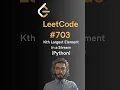 LeetCode Kth Largest Element in a Stream - Python