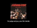 Annihilator - King of the Kill (Lyrics)