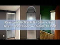 Review BARNSMITH 38in x 96in Glass Barn Door with 6 6FT Hardware Included Aluminum Alloy Frame Fros
