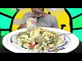 ASMR SALAD MUKBANG | (EATING SOUNDS) NO TALKING | BLU ASMR