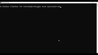 Polygon Area Calculator Python for Everybody