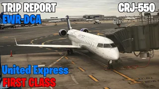 TRIP REPORT United Express CRJ-550 FIRST CLASS Newark EWR - Washington National DCA