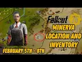 MINERVA HAS GOOD PLANS THIS WEEK Location and Inventory Fallout 76