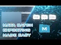 Maya File Batch Export