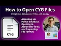 How to Open CYG Files Pollux Data