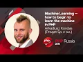 Machine Learning - how to begin to learn the machine in PHP Arkadiusz Kondas Proget Sp z o o