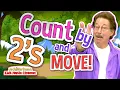 COUNT by 2 s and MOVE Jack Hartmann
