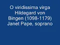 O viridissima virga - Hildegard von Bingen