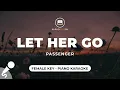 Download Lagu Let Her Go - Passenger (Female Key - Piano Karaoke)