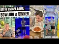 DAY 8 ESCAPE GAME BOWLING DINNER at PINSTRIPES in Orlando - August 2024